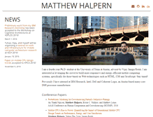 Tablet Screenshot of matthewhalpern.com